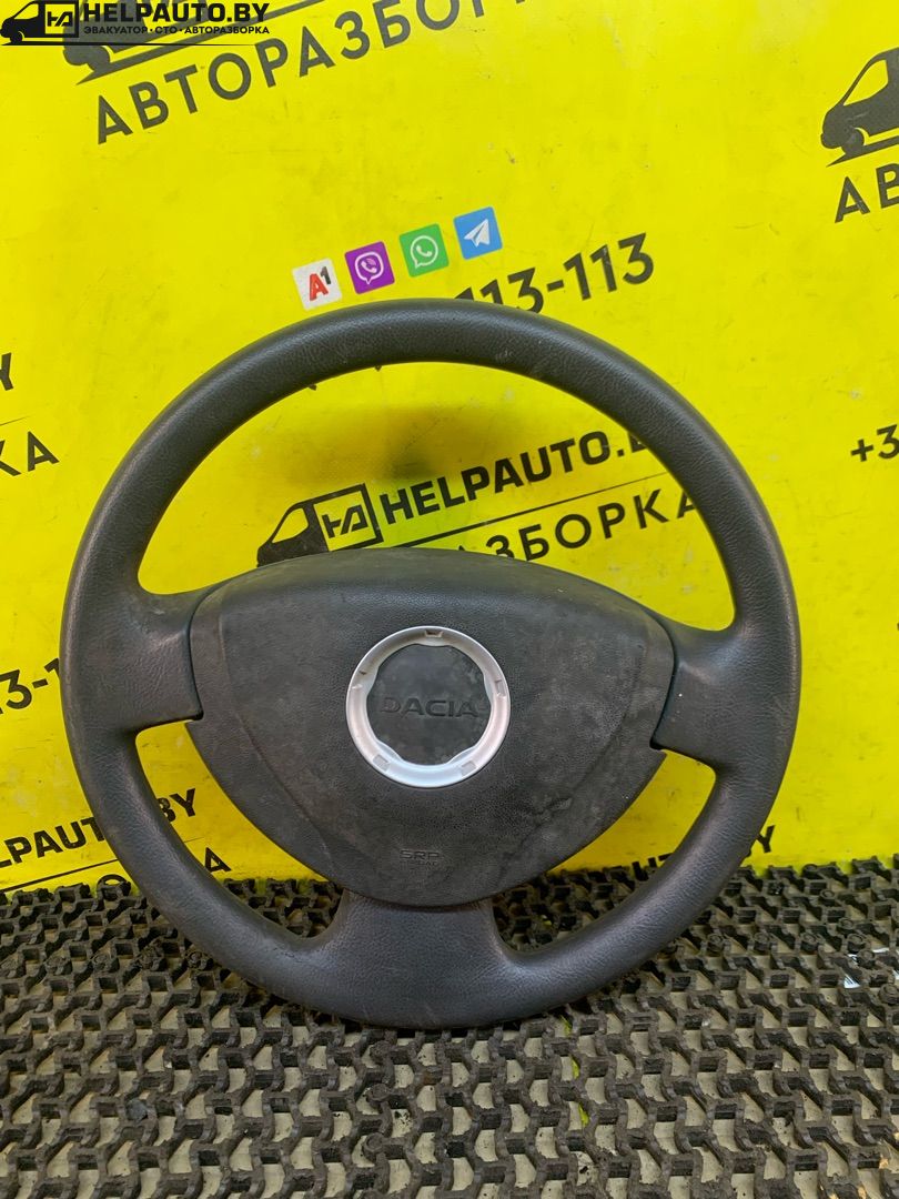 руль Dacia Sandero 1 поколение 2008, 1.4 л., K7J 714, бензин, МКПП, серый, хетчбэк 5 дв., передний привод - фото №1