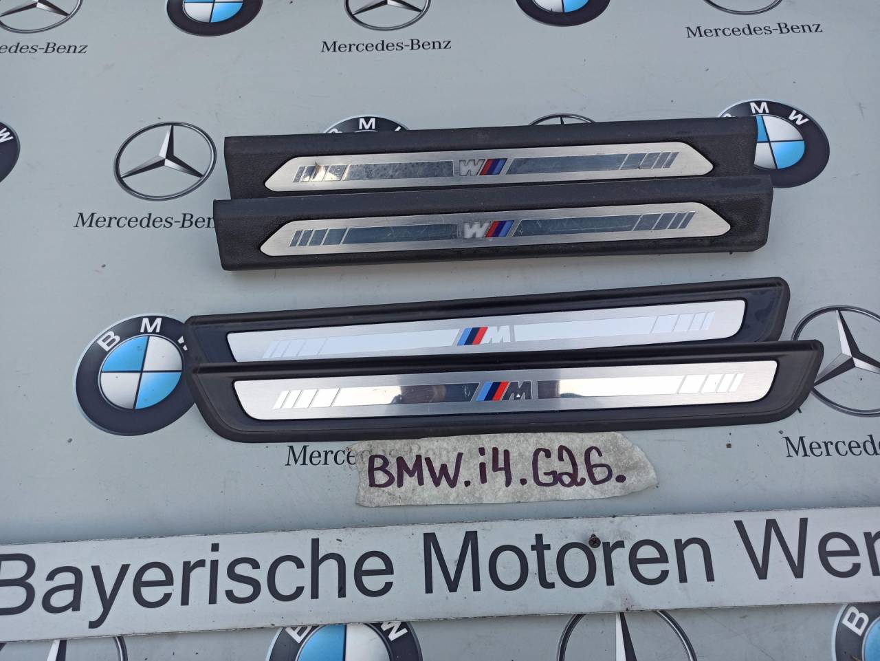 комплект накладок на пороги (внутренние) BMW i4 G26 2022, электро, АКПП, 7434240, 7434039, 8079739, 7407377, 7407387, 7407388, 8079740, 8079724, 8079723, 9451626, 7887316 - фото №1