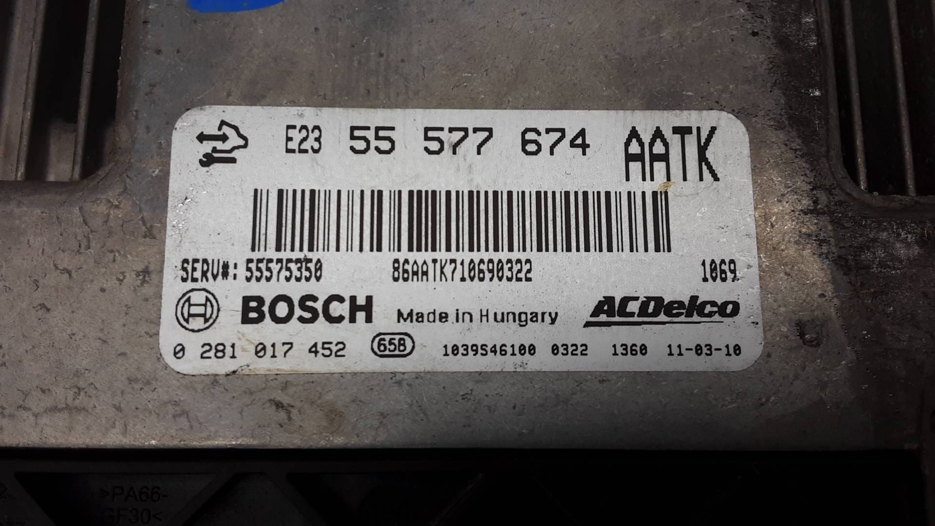 Блок управления двигателем Opel Astra J купить в России
