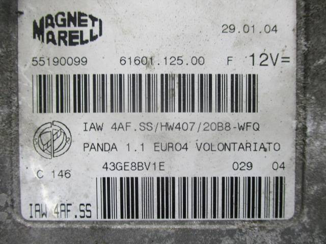 Блок управления двигателем Fiat Panda 2 (169) купить в Беларуси
