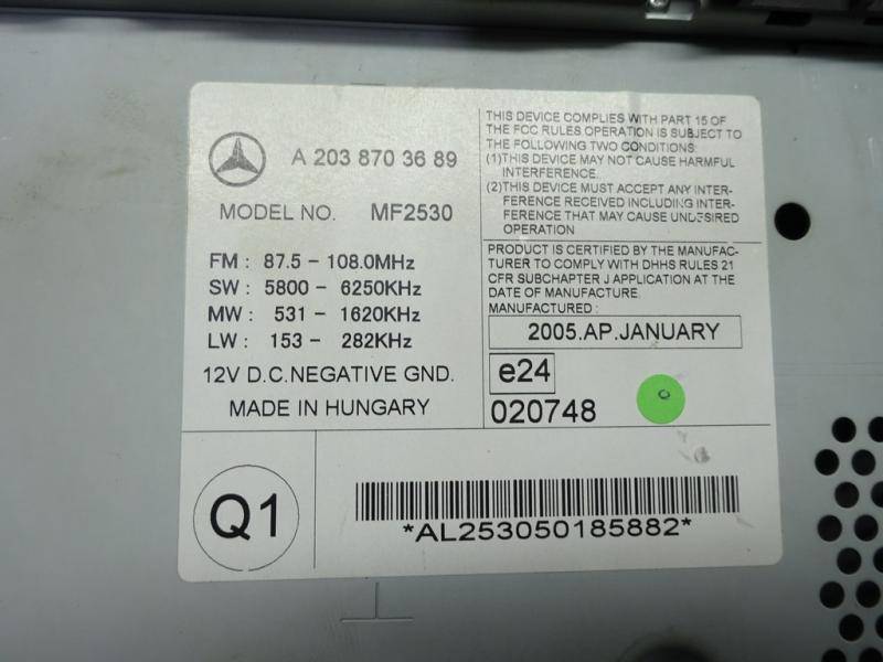 Магнитола Mercedes C-Class (W203) купить в Беларуси