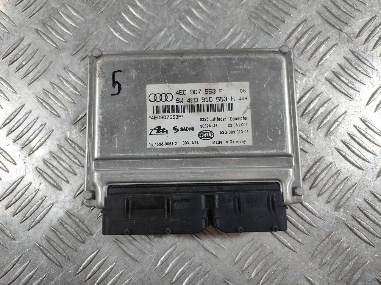 Блок управления пневмоподвеской Audi A8 D3/4E 2004 OEM 4E0907553C, 4E0907553E, 4E0907553F, 4E0907553H
