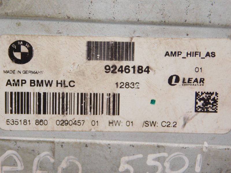 Усилитель акустической системы BMW 3-Series (E90/E91/E92/E93) купить в Беларуси