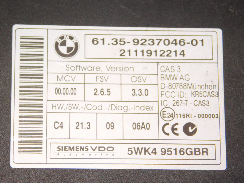 Иммобилайзер BMW 3-Series (E90/E91/E92/E93) купить в России