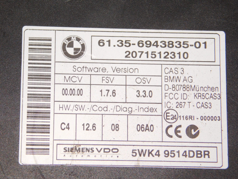 Иммобилайзер BMW 3-Series (E90/E91/E92/E93) купить в России