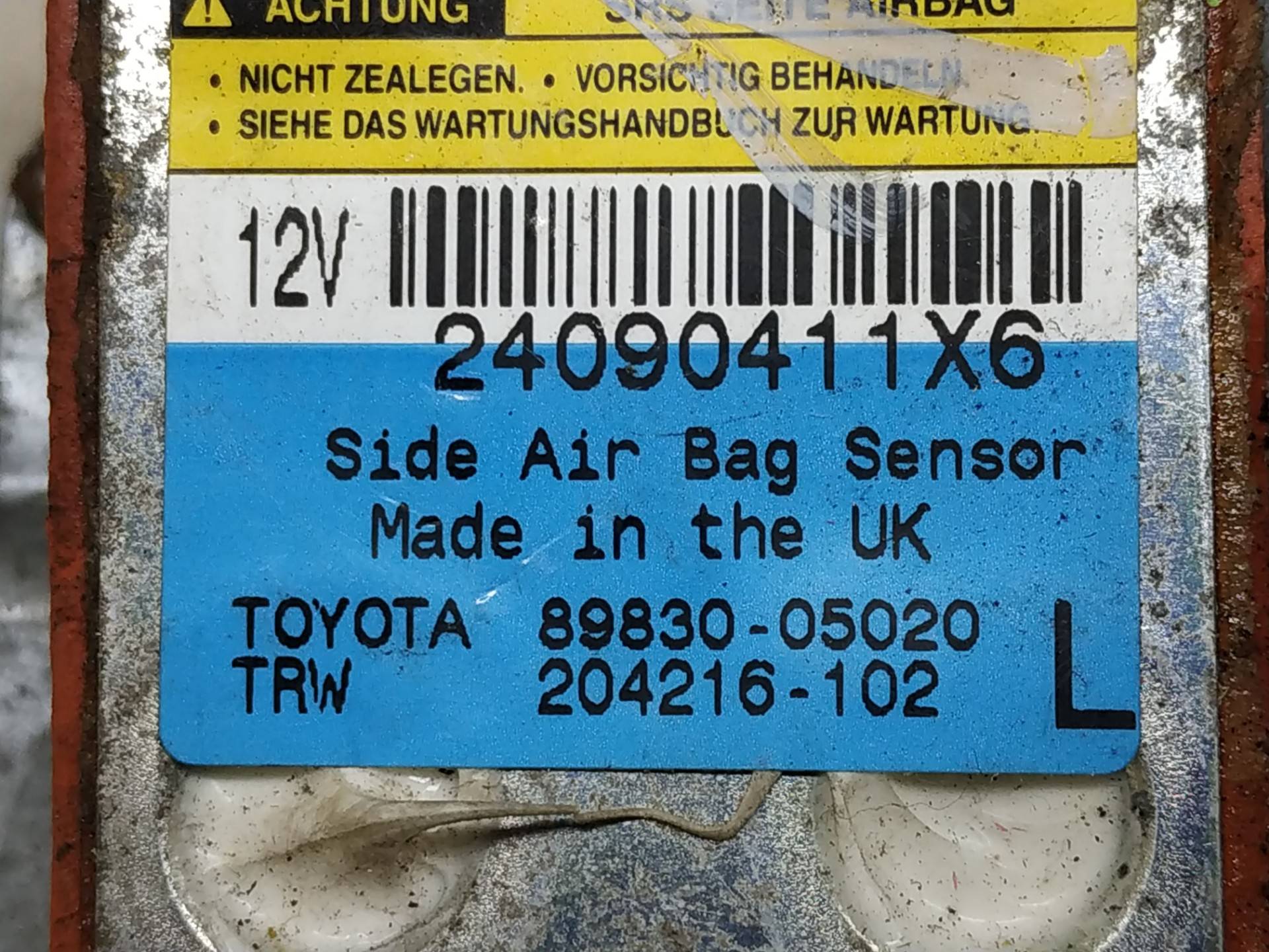 Блок управления Air Bag Toyota Avensis 1 (T220) купить в России