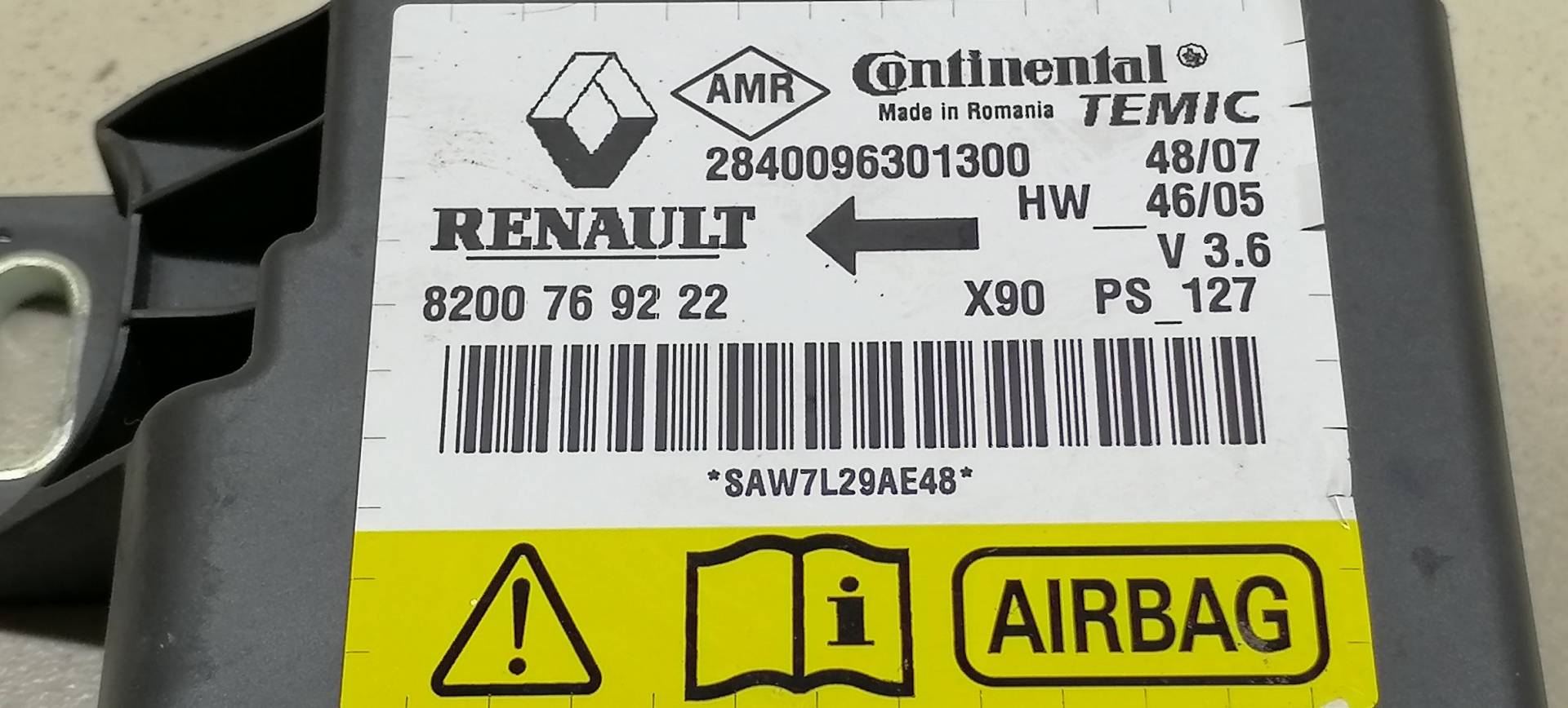 Блок управления Air Bag Renault Logan 1 купить в России