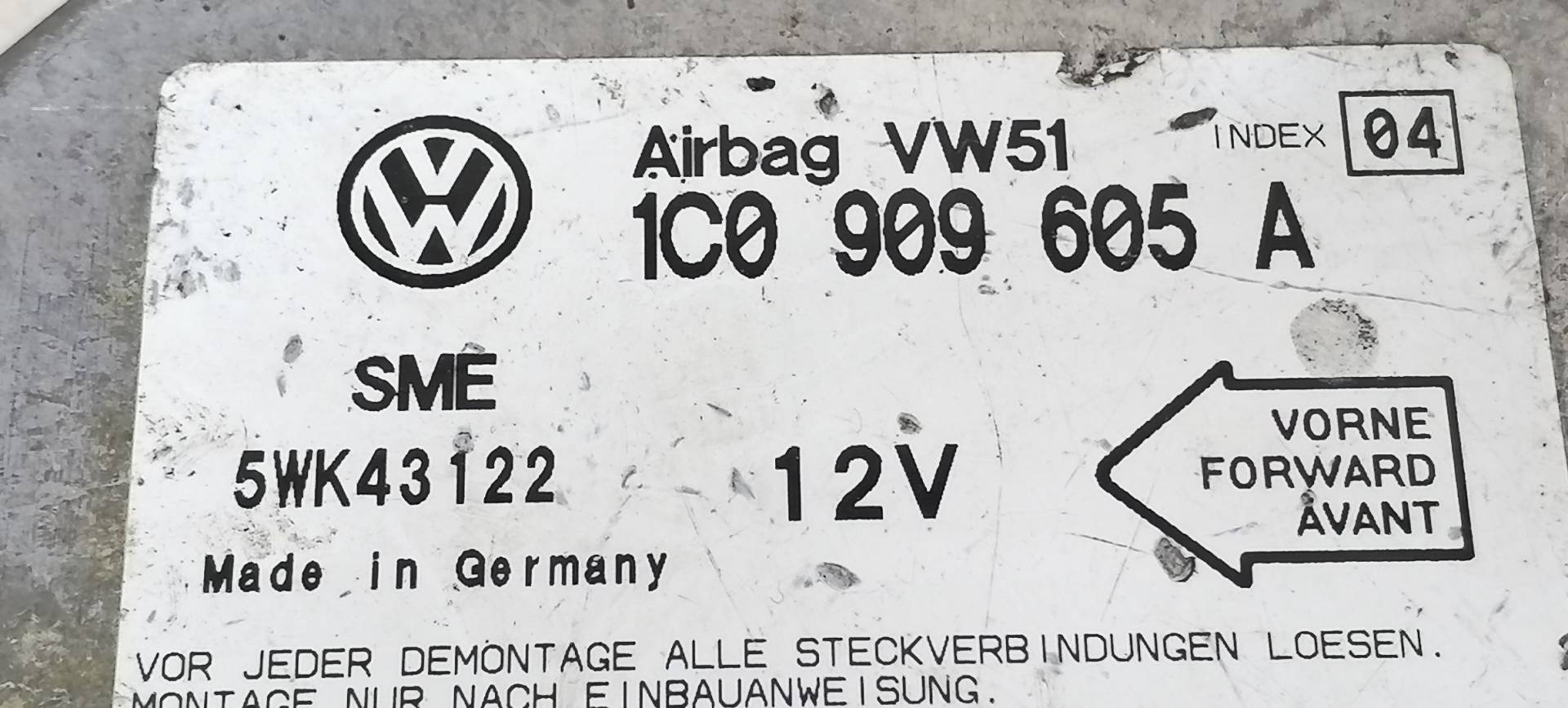 Блок управления Air Bag Volkswagen Golf 4 купить в России