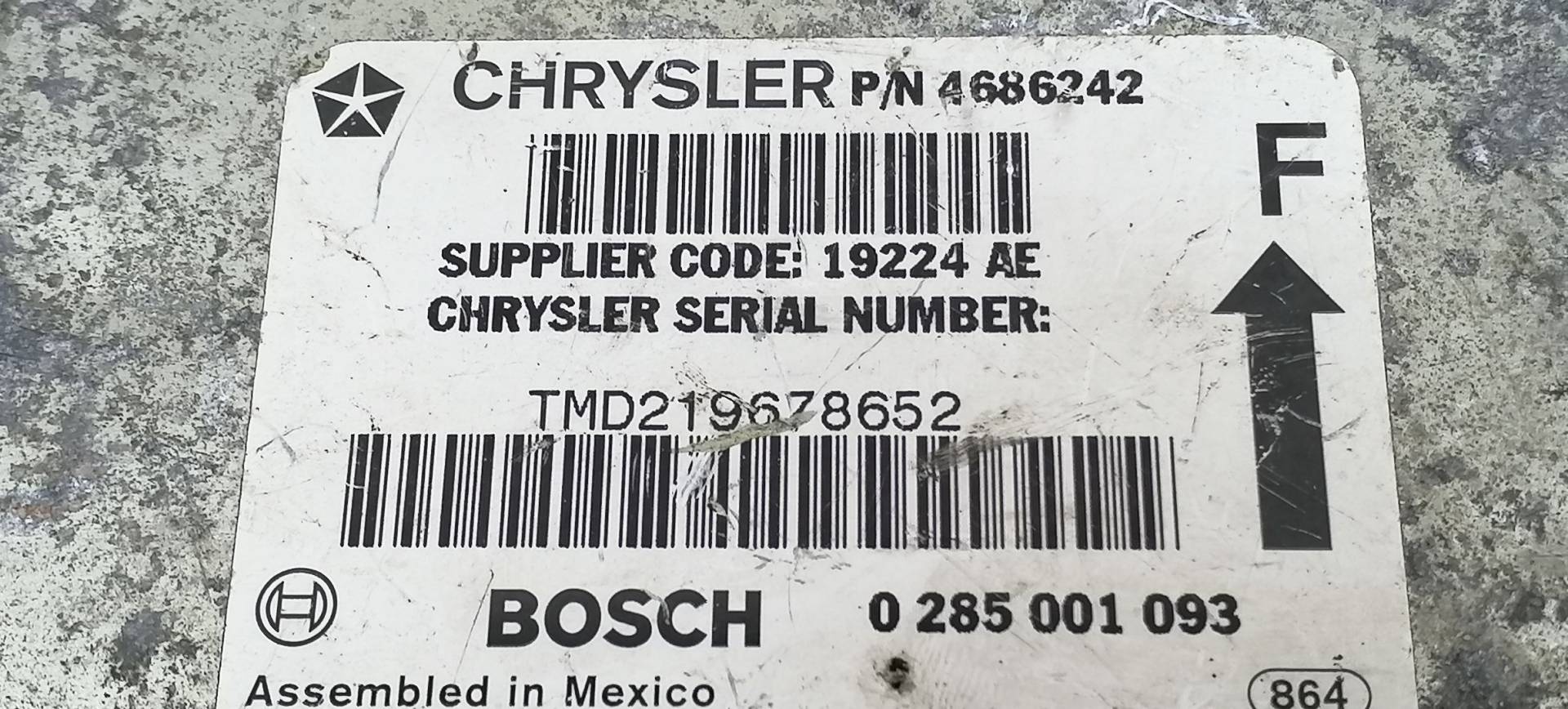 Блок управления Air Bag Chrysler Voyager 3 купить в России