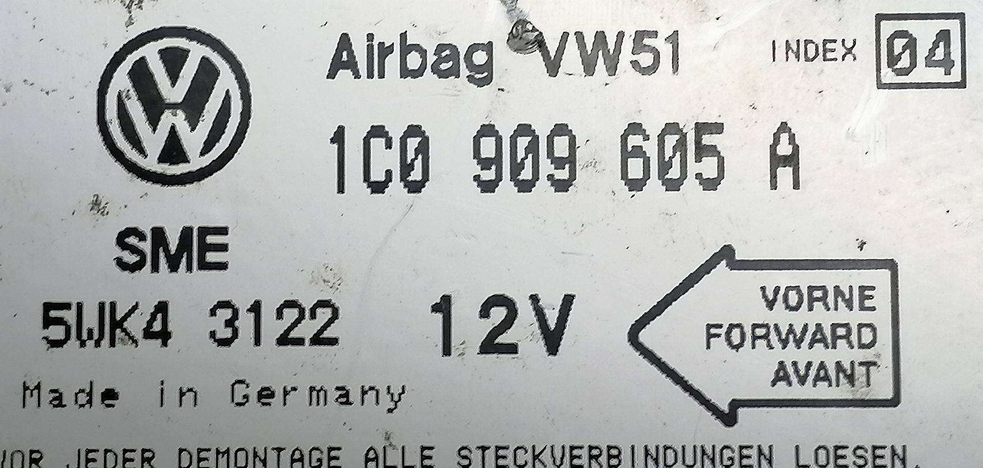 Блок управления Air Bag Volkswagen Bora купить в Беларуси