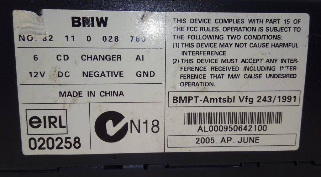Чейнджер компакт дисков BMW X5 (E53) купить в России