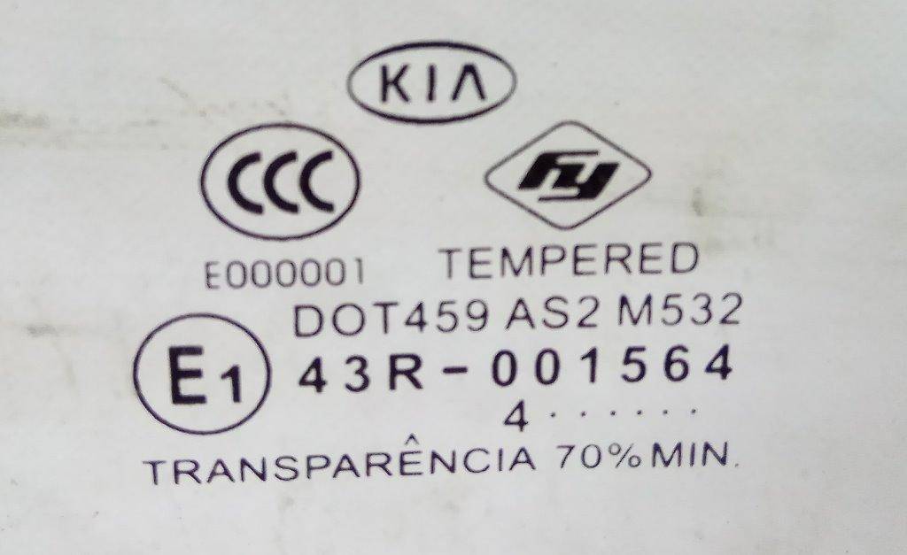 Стекло двери задней левой Kia Rio 1 (DC) купить в Беларуси