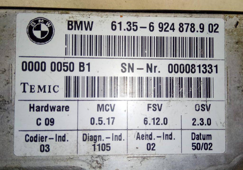 Кнопка регулировки сидения BMW 7-Series (E65/E66) купить в Беларуси