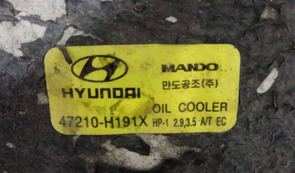 Радиатор масляный Hyundai Terracan купить в Беларуси