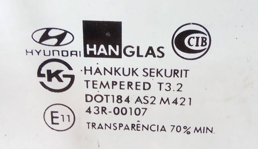 Стекло двери передней правой Hyundai Getz 1 (TB) купить в Беларуси