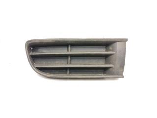 решётка бампера боковая правая Volkswagen Polo 4 поколение 2005, 1.2 л., i, BBM, бензин, 5МКПП, reflex silver / la7w, хетчбэк 5 дв., передний привод, правый руль, 6Q0853666