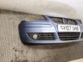 бампер передний Volkswagen Polo 4 поколение [рестайлинг] 2007, 1.2 л., i, BME, бензин, 5МКПП, синий, хетчбэк 3 дв., передний привод, правый руль, 6Q0807221 - фото №2