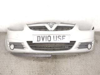 бампер передний Opel Corsa D 2010, 1.4 л., i, A 14 XER, бензин, 5МКПП, серебро, хетчбэк 3 дв., передний привод, правый руль, 93189721