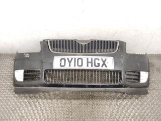 бампер передний Skoda Fabia 2 поколение (5J) [рестайлинг] 5J 2010, 1.4 л., TDi PD, BMS, дизель, 5МКПП, black magic / lf9r, универсал, передний привод, правый руль, 5J0807221