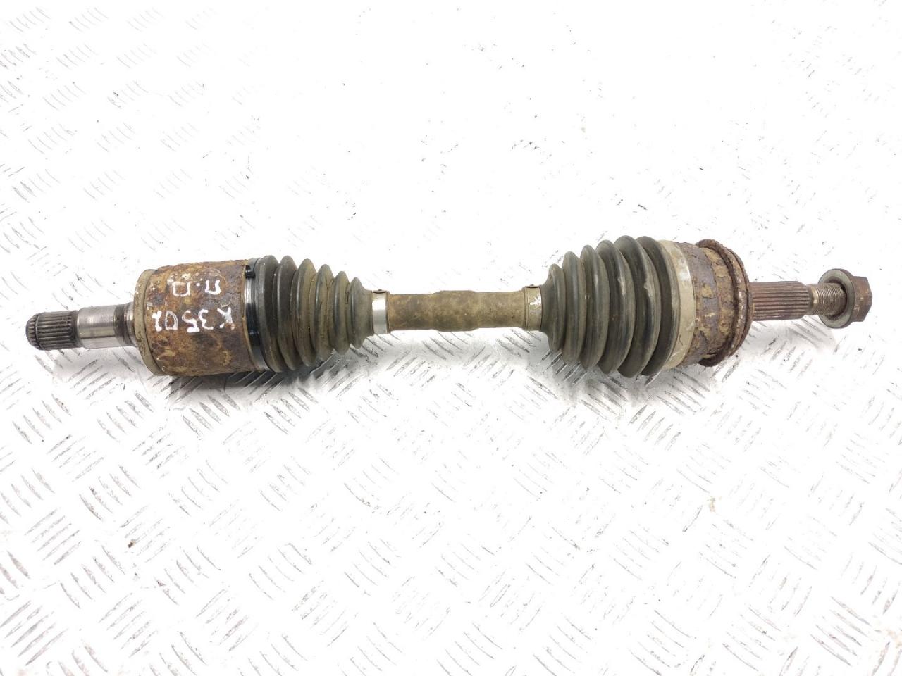 полуось передняя левая (приводной вал, ШРУС) Mitsubishi Pajero 4 поколение V80 2008, 3.2 л., DiD, 4M41, дизель, 5МКПП, black / x24, внедорожник 3 дв., полный привод, правый руль, 3815A195 - фото №1