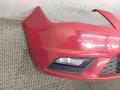 бампер передний SEAT Toledo 4 поколение KG 2014, 1.6 л., TDi, CAYC, дизель, 5МКПП, rojo pasion / lf3k, лифтбэк, передний привод, правый руль, 6JA807221 - фото №2