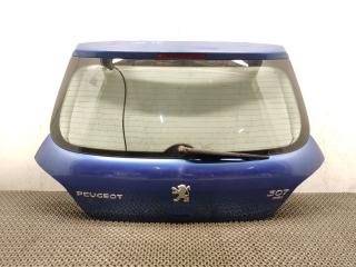 крышка багажника (дверь 3-5) Peugeot 307 1 поколение 2002, 2.0 л., i, RFN (EW10J4), бензин, 5МКПП, bleu recife / kmf, хетчбэк 5 дв., передний привод, правый руль, 8701S5