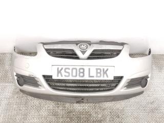 бампер передний Opel Corsa D 2008, 1.2 л., i, Z 12 XEP, бензин, 5МКПП, серебро, хетчбэк 5 дв., передний привод, правый руль, 13211462