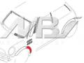 накладка колесной арки передний левый Mini Cooper 1 поколение R50 2003, 1.6 л., i, W10 B16 A, бензин, 5МКПП, серебро, хетчбэк 3 дв., передний привод, правый руль, 1505865 - фото №3