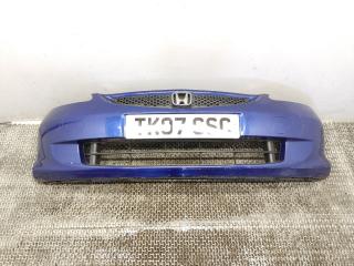 бампер передний Honda Jazz 1 поколение [рестайлинг] GE3 2007, 1.4 л., i, L13A6, бензин, 5МКПП, синий, хетчбэк 5 дв., передний привод, правый руль, 71101-SAH-000ZA