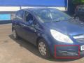 решётка бампера боковая правая Opel Corsa D 2009, 1.2 л., i, Z 12 XEP, бензин, робот, синий, хетчбэк 5 дв., передний привод, правый руль, 13211481 - фото №4