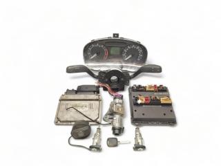 блок управления двигателем Skoda Fabia 2 поколение (5J) 5J 2008, 1.2 л., i, BBM, бензин, 5МКПП, серый, хетчбэк 5 дв., передний привод, правый руль, 03D906023, 1J0201553AF, 4B0905851Q, 6Q2937049F