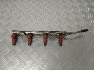 форсунка Nissan Primera P12 2006, 1.8 л., i, QG18DE, бензин, 5МКПП, синий, хетчбэк 5 дв., передний привод, правый руль, 166009F600, 0280155940