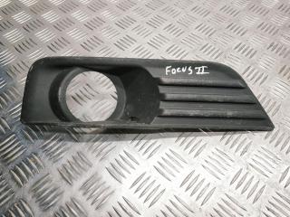 решётка бампера боковая левая Ford Focus 2 поколение 2005, 1.8 л., TDCi, KKDA, дизель, 5МКПП, красный, хетчбэк 5 дв., передний привод, правый руль, 4M51-19953-A