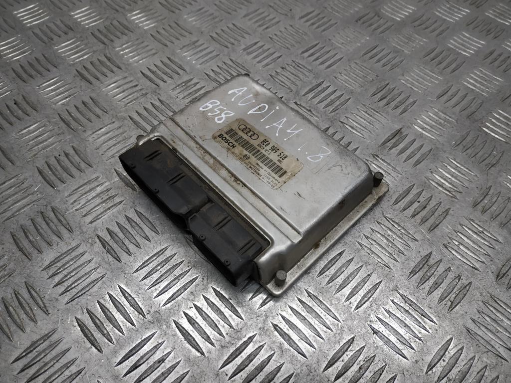блок управления двигателем Audi A4 B6 2001, 1.8 л., Ti, AVJ, бензин, 5МКПП, серебро, седан, передний привод, правый руль, 8E0909518, 0261206869 - фото №1