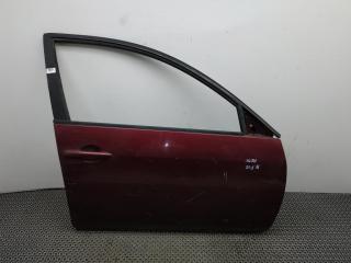 дверь передняя правая Nissan Primera P12 2004, 2.2 л., DCi, YD22DDTi, дизель, 5МКПП, бордовый, хетчбэк 5 дв., передний привод, правый руль