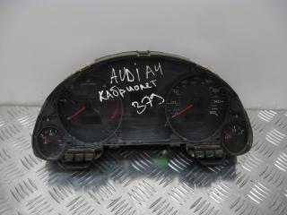 щиток приборов (приборная панель) Audi A4 B6 2004, 2.5 л., TDi, BDG, дизель, 6МКПП, серебро, кабриолет, передний привод, правый руль, 8H0920950J