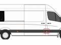 молдинг крыла Volkswagen Crafter 1 поколение 2006, 2.5 л., TDi PD, BJK, дизель, 6МКПП, candyweiss, микроавтобус, задний привод, правый руль, A9066903362 - фото №3
