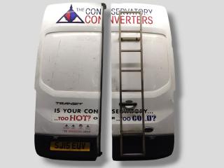 дверь задняя распашная правая Ford Transit 8 поколение 2015, 2.2 л., TDCi, USR6, дизель, 6МКПП, белый, микроавтобус, задний привод, правый руль, 1817648, BK31-V40010-CA, BK31-V40011-CF, 2118642