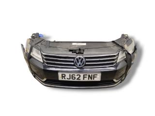 передняя часть (ноускат) в сборе Volkswagen Passat B7 2012, 2.0 л., TDi PD, CFFB, дизель, 6МКПП, deepblack / lc9x, седан, передний привод, правый руль, 3AC941006, 3AC941005, 3AA805588D, 3AA807221