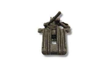 суппорт задний левый Volkswagen Beetle 2 поколение 2005, 1.6 л., i, BFS, бензин, 5МКПП, reflex silver / la7w, хетчбэк 3 дв., передний привод, правый руль, 1J0615423G