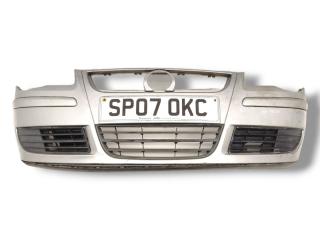 бампер передний Volkswagen Polo 4 поколение [рестайлинг] 2007, 1.4 л., TDi PD, BNV, дизель, 5МКПП, reflex silver / la7w, хетчбэк 3 дв., передний привод, правый руль, 6Q0807221C