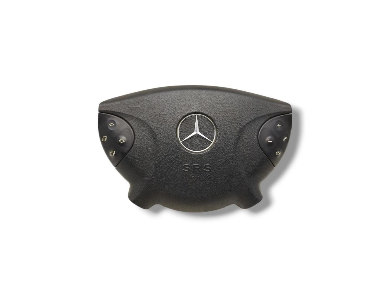 подушка безопасности водителя Mercedes-Benz E-Класс W211/S211 S211 2004, 2.7 л., CDi, OM 647.961, дизель, АКПП, brillantsilber / 744, универсал, задний привод, правый руль, A2118600202 - фото №1