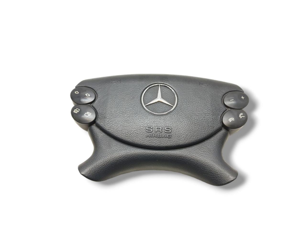подушка безопасности водителя Mercedes-Benz CLK-Класс C209/A209 C209 2003, 3.2 л., i, M 112.955, бензин, АКПП, tansanitblau / 359, купе, задний привод, правый руль, 2304600798 - фото №1