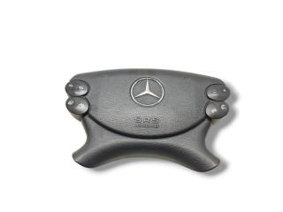 подушка безопасности водителя Mercedes-Benz CLK-Класс C209/A209 C209 2003, 3.2 л., i, M 112.955, бензин, АКПП, tansanitblau / 359, купе, задний привод, правый руль, 2304600798