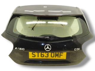 крышка багажника (дверь 3-5) Mercedes-Benz A-Класс W176 2013, 1.5 л., CDi, OM 607.951, дизель, 6МКПП, kosmosschwarz / 191, хетчбэк 5 дв., передний привод, правый руль, A1767400105, A1767402200