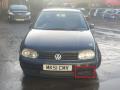 решётка бампера боковая левая Volkswagen Golf 4 поколение 2001, 1.9 л., TDi PD, ASZ, дизель, 6МКПП, black magic / lc9z, хетчбэк 5 дв., передний привод, правый руль, 1J0853665B - фото №3
