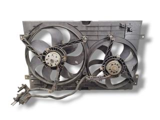 вентилятор радиатора Volkswagen Golf 4 поколение 2002, 1.9 л., TDi PD, ATD, дизель, 5МКПП, prata reflex / a7w, хетчбэк 5 дв., передний привод, правый руль, 1J0121207M