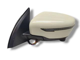 зеркало наружное левое Nissan Qashqai 2 поколение 2015, 1.2 л., Ti, HRA2DDT, бензин, 6МКПП, white / qab, внедорожник 5 дв., передний привод, правый руль, 96302-4EA8B