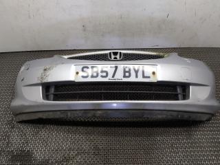 бампер передний Honda Jazz 1 поколение [рестайлинг] GE3 2007, 1.4 л., L13A6, бензин, 5МКПП, серебро, хетчбэк 5 дв., передний привод, правый руль