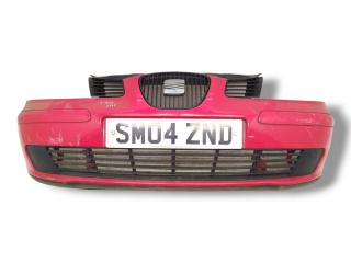 бампер передний SEAT Ibiza 3 поколение 2004, 1.4 л., TDi PD, AMF, дизель, 5МКПП, rojo emocion / ls3h, хетчбэк 3 дв., передний привод, правый руль, 6L0807221
